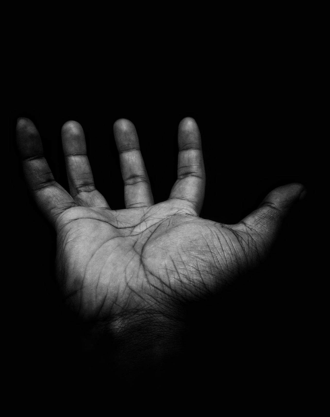 Hand als Symbol fuer Unterstuetzung