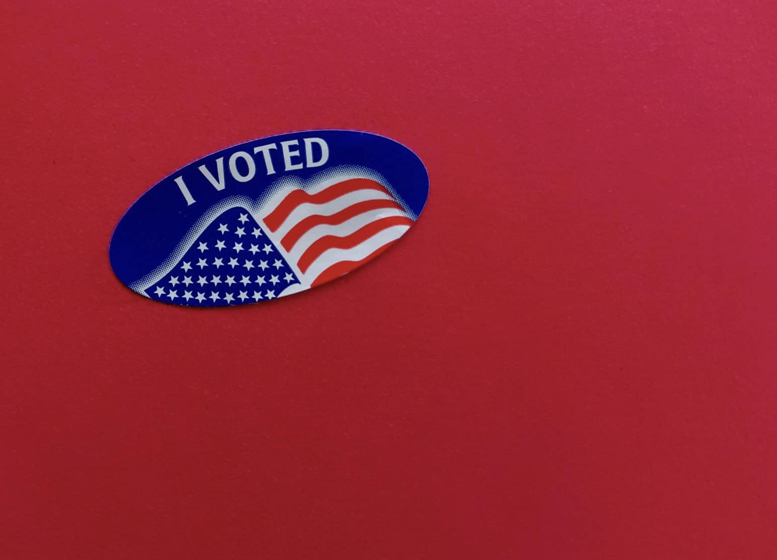 US Flag Sticker I voted