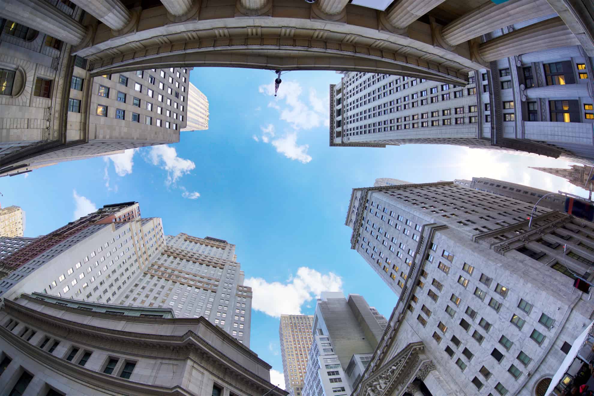 Wolkenkratzer an der Wall Street