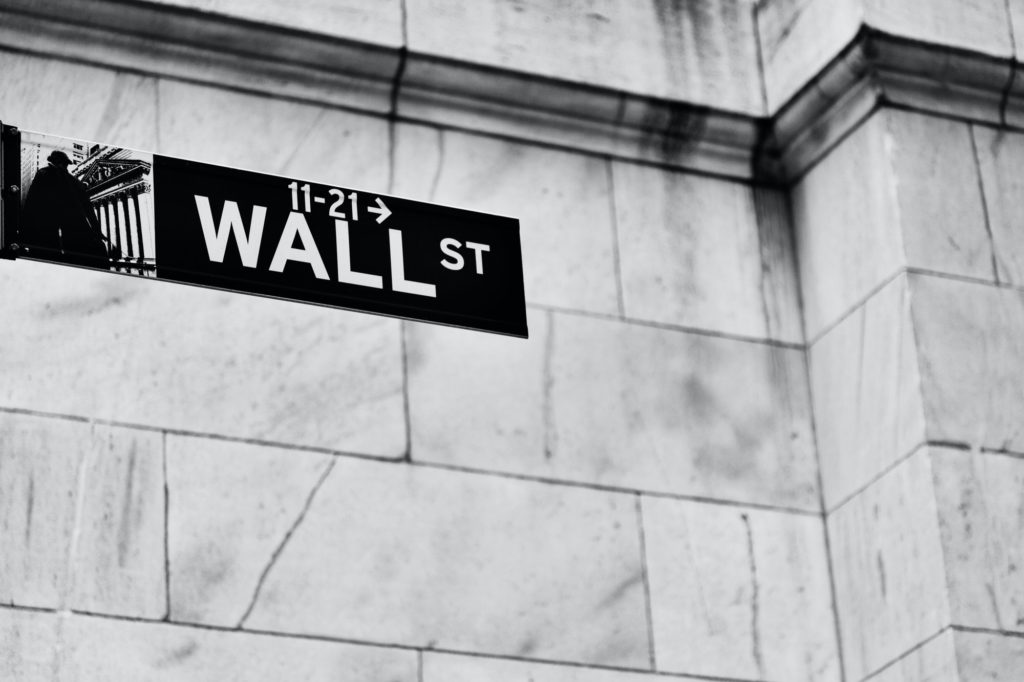 Wall St Sign in Manhattan, New York