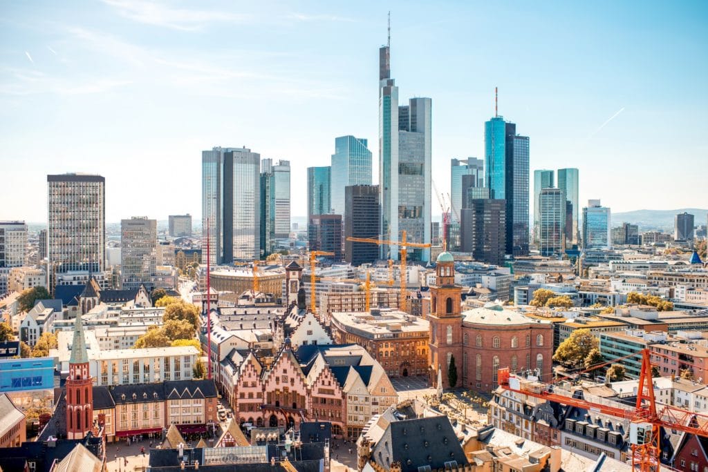 Frankfurt aerial view